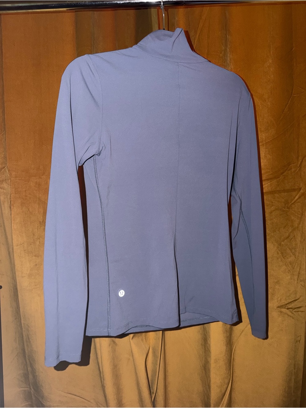 lululemon athletica Long Sleeve Mock Neck Top in Blue